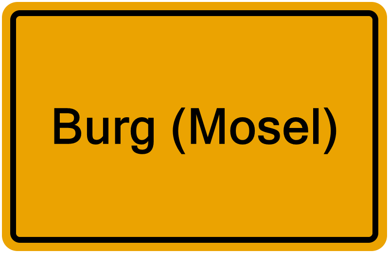 Handelsregisterauszug Burg (Mosel)